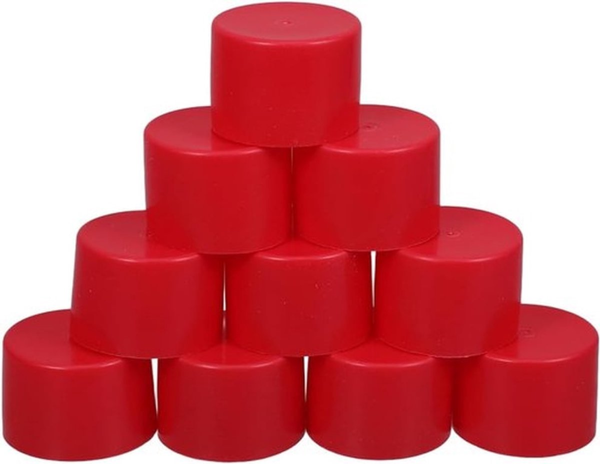 10 Stuks Beschermcaps voor Steigerbuizen - Veiligheid Caps voor Stalen Pijp Eindkappen - Scaffolding Accessoires en Bescherming