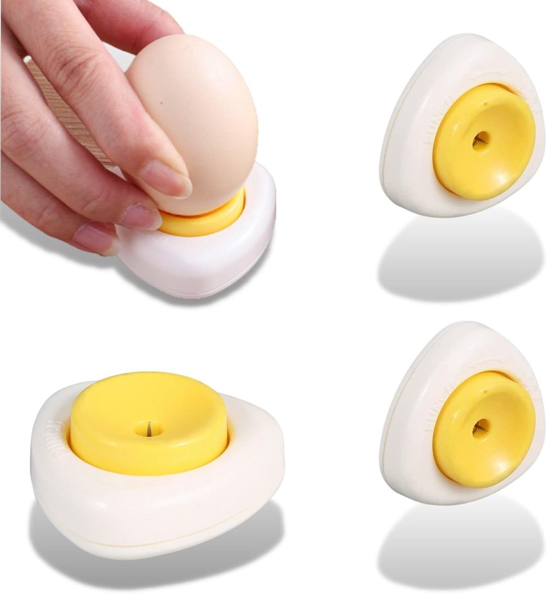 Eierkloppers, set van 2 stuks eierperforator, duurzaam eierboorgereedschap voor rauwe eieren, praktisch keukengerei voor eierliefhebbers en origineel kookcadeau
