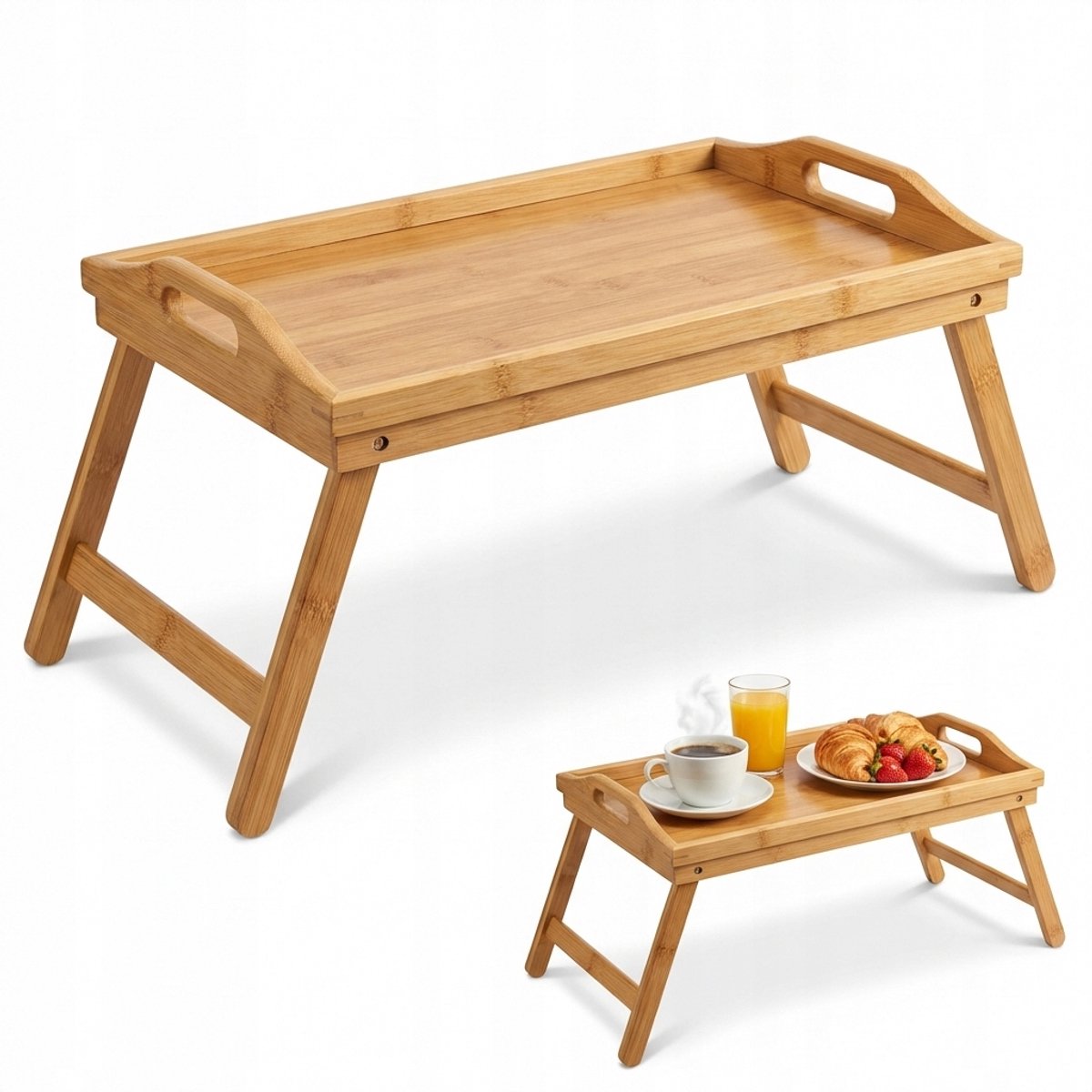 Bamboe Laptop Tafel Bed Dienblad Opklapbaar