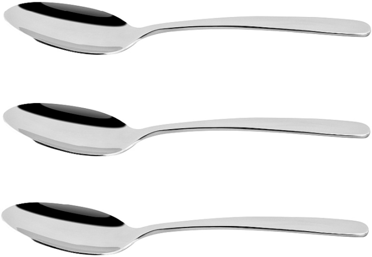 Mokaleppeltjes, roestvrij staal, set van 3 stuks, EDLON