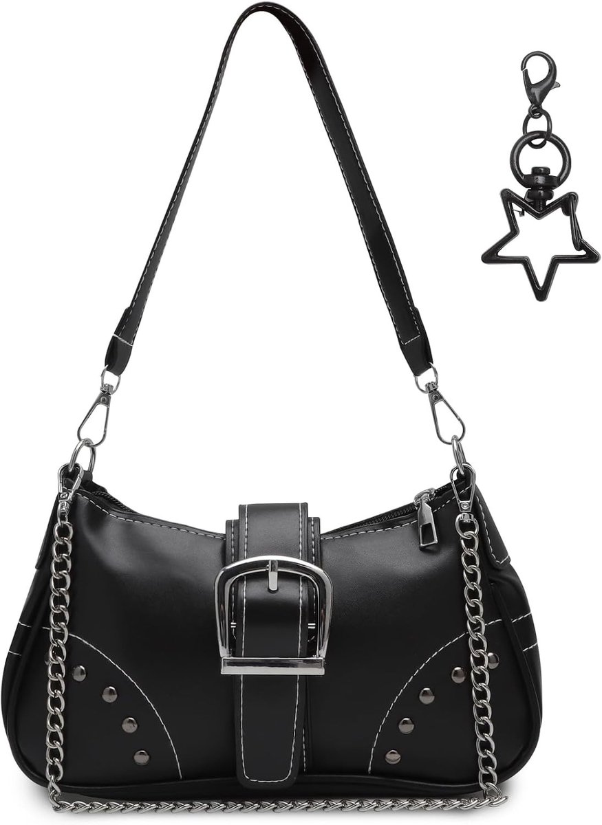 Dames Schoudertas van PU Leer, Kleine Handtas met Rits, Vintage Hobo Tas voor Feestjes en Dagelijks Gebruik, Perfect voor Tieners en Meisjes