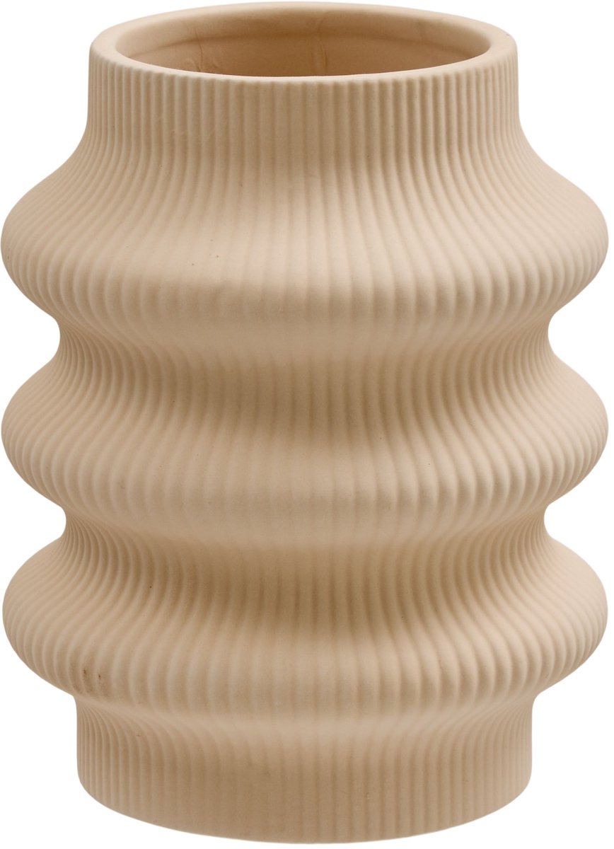 Atmosphera Lucia Vaas - Ø15xH19cm - Beige