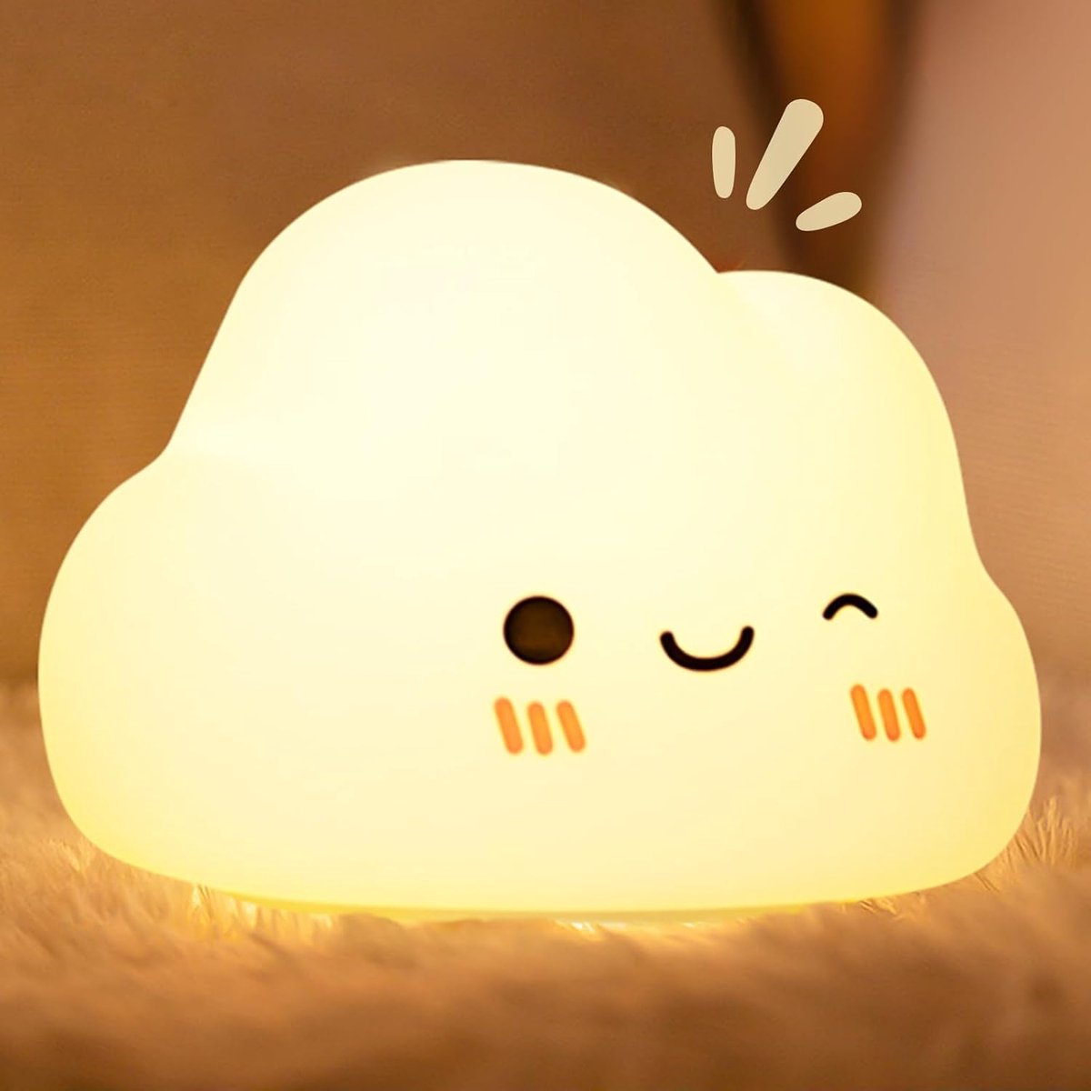Nachtlampje voor kinderen, wolk, nachtlampje voor baby's