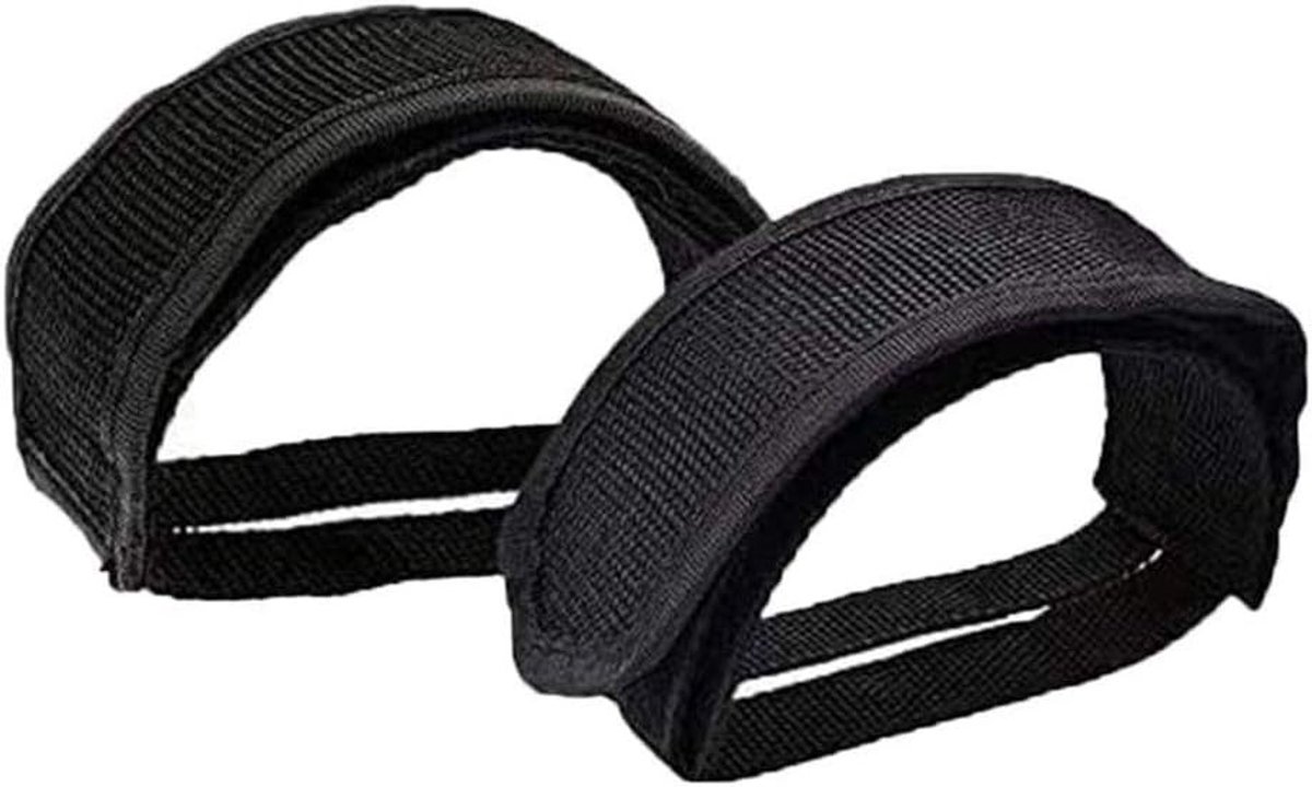 Set van 2 Fietspedalen met Antislip Straps, Dubbele Zelfklevende Pedal Toe Clips voor Fietsaccessoires