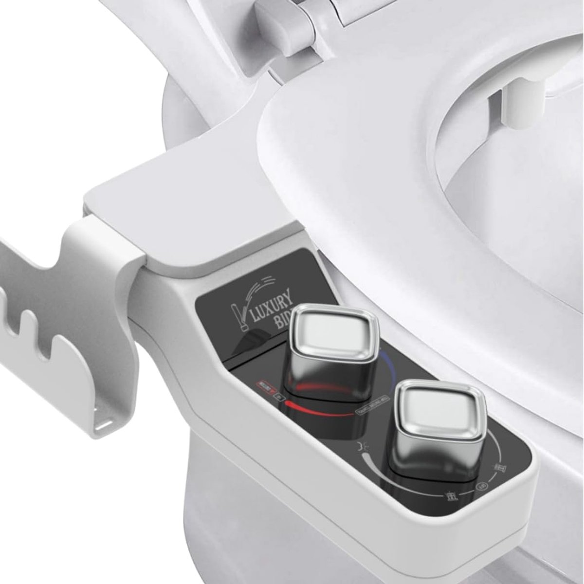 Bidet Douche - Toiletdouche - Toilet Bidet Opzetstuk - Warm & Koud Water - 2 Sproeiers - 2 Reinigingsstanden & Zelfreinigend - Instelbare Waterdruk - Eenvoudig Installeren - G3/8 - Bidet Accessoires - Voor Anale en Intieme Reiniging