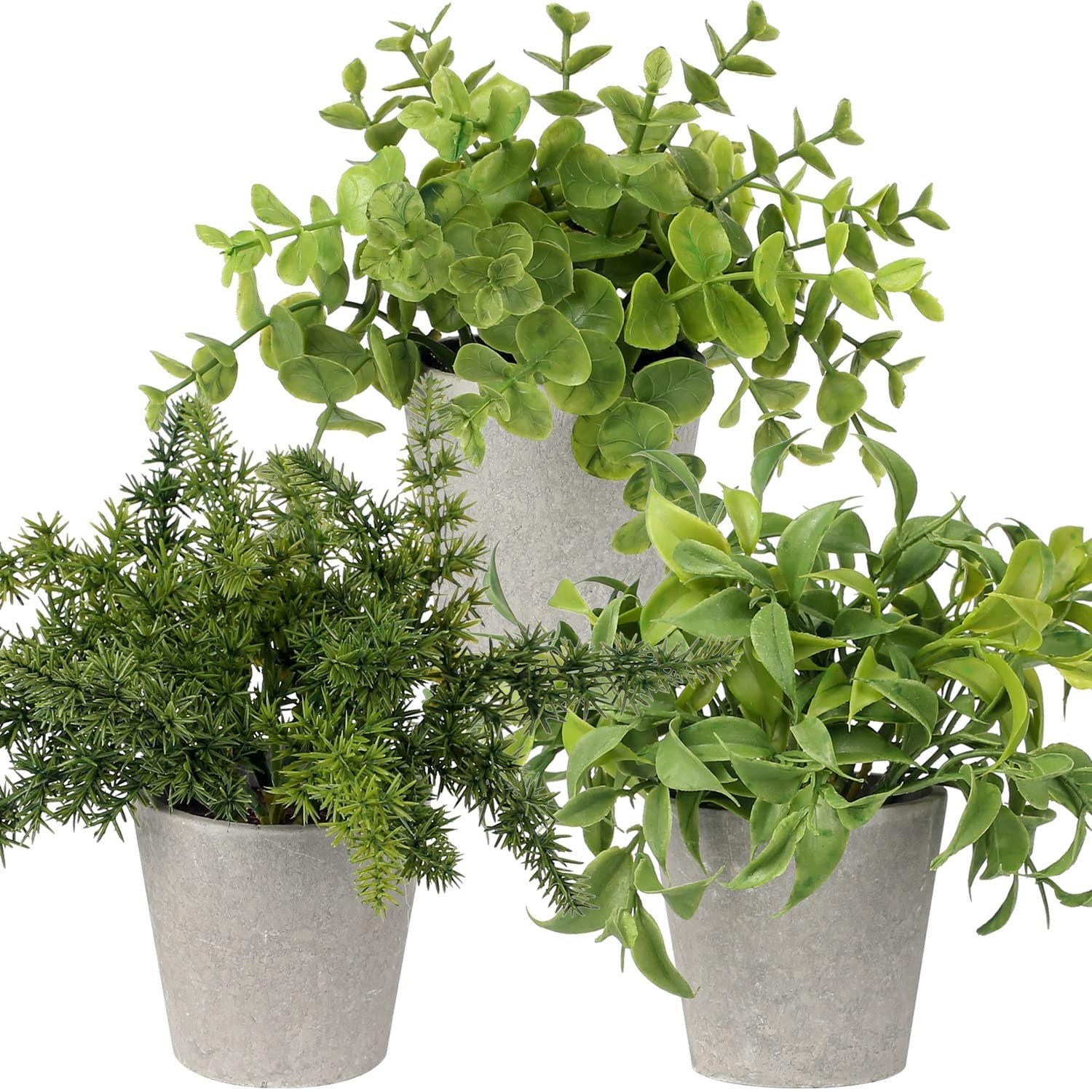 3 Stuks Kunstmatige Planten in Potten voor Binnendecoratie