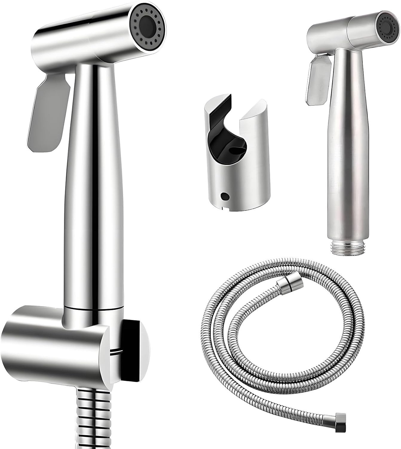 Handdouche voor Bidet met RVS Sprayer en Douche Slang van 1,5 m, Ideaal voor Toilet en Badkamer