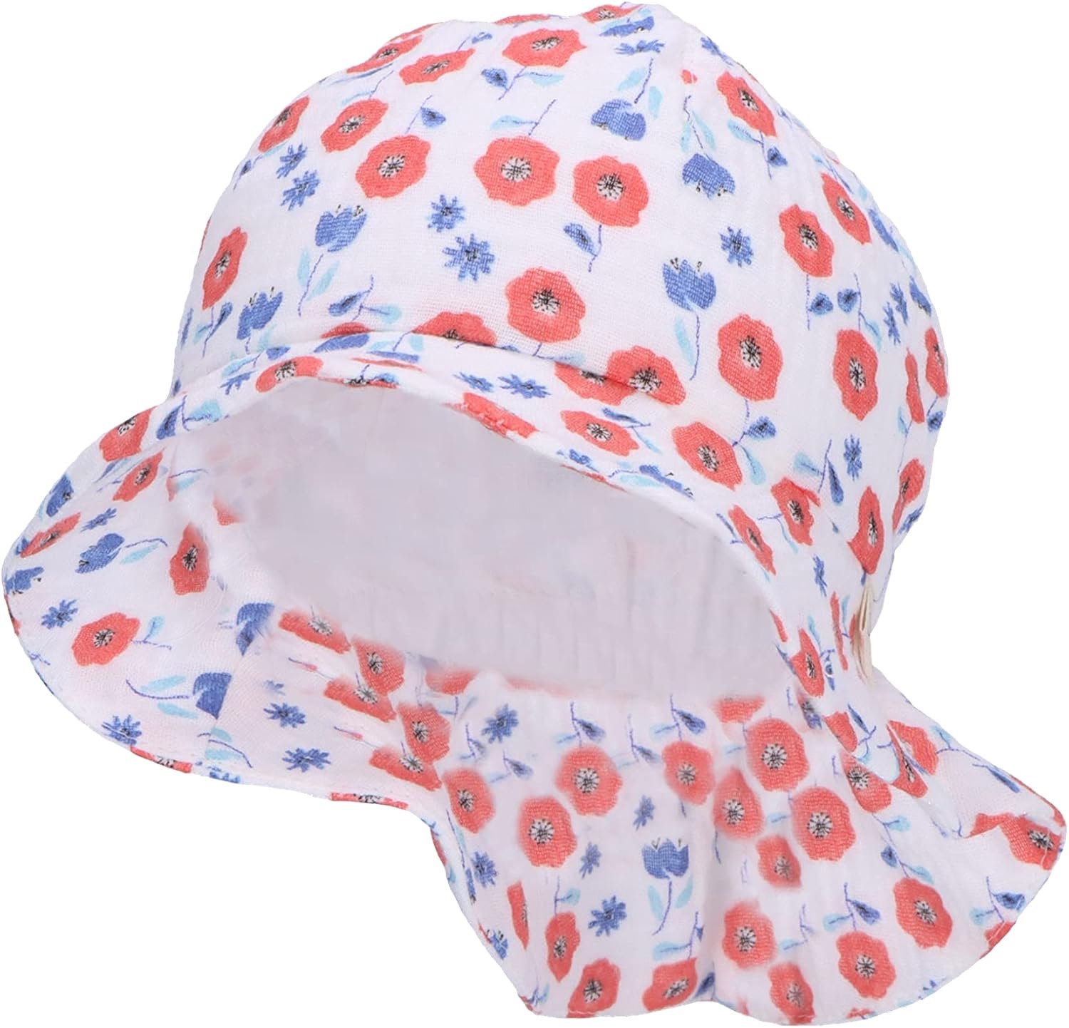 Sterntaler Kinder Zonnehoedje Poppies - Katoen, UV Bescherming