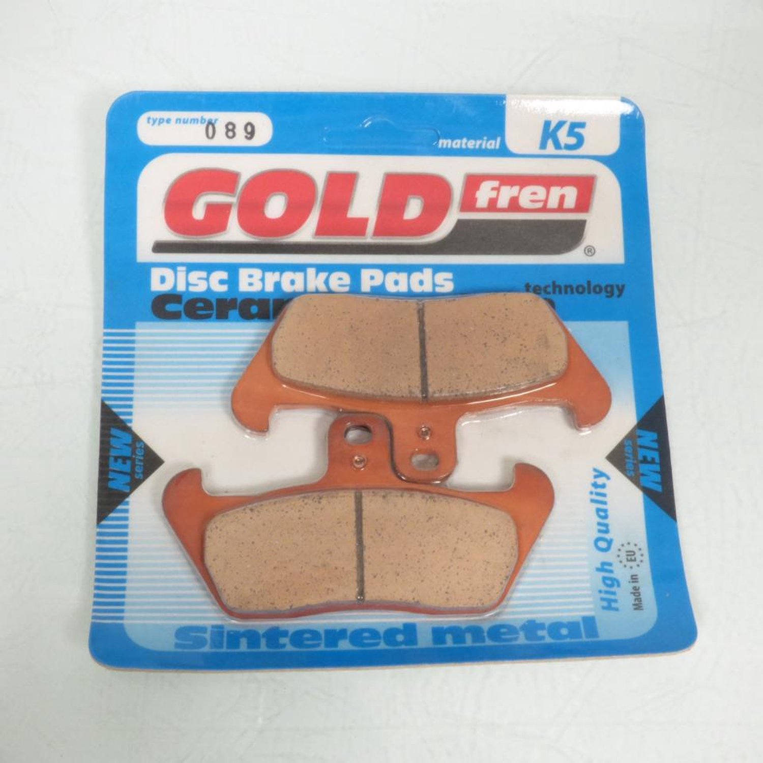 Plaquette de frein Gold Fren pour Moto Cagiva 125 Freccia C12 R 1991 AV Neuf