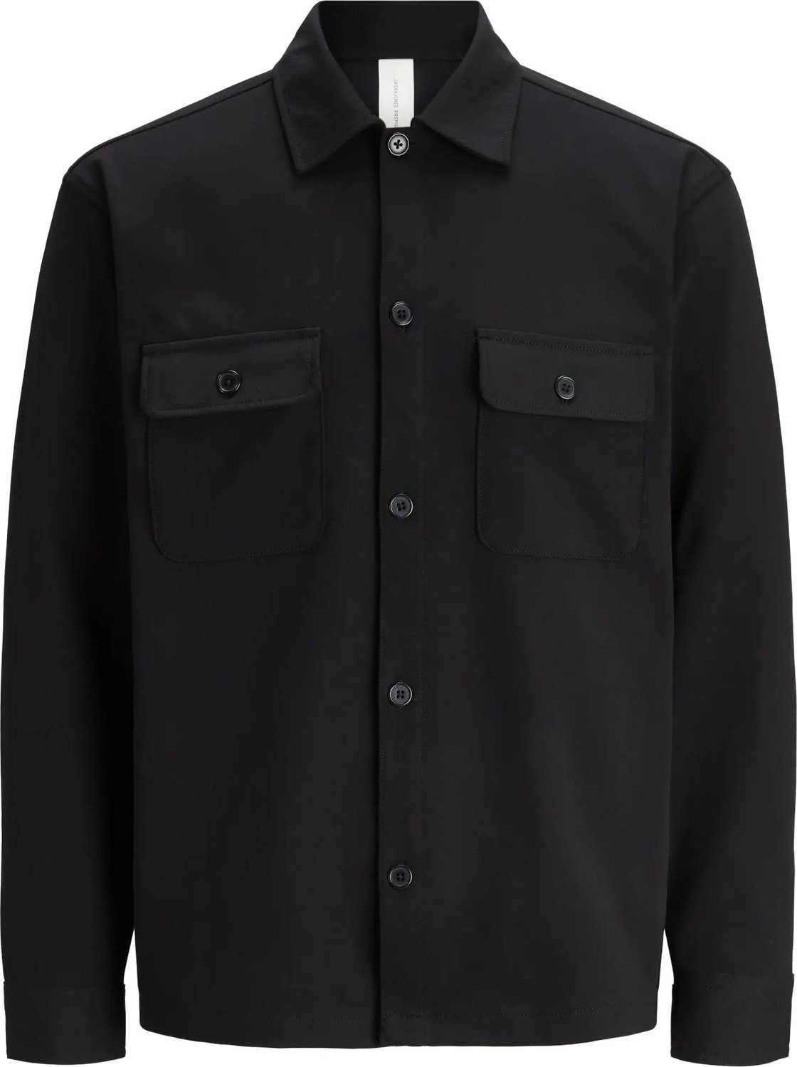 William sweat overshirt relaxed fit - jersey - zwart (black)
