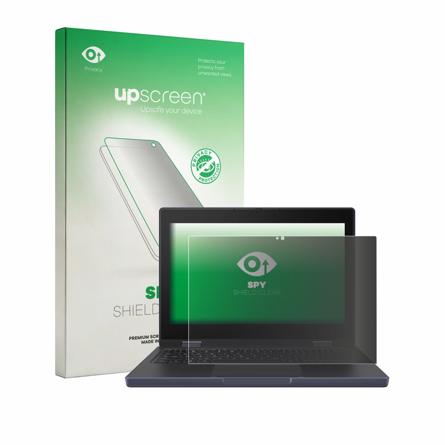 upscreen - privacy screenprotector voor ASUS Chromebook CZ11 Flip CZ1104F - Folie Beschermfolie Blauwlichtfilter