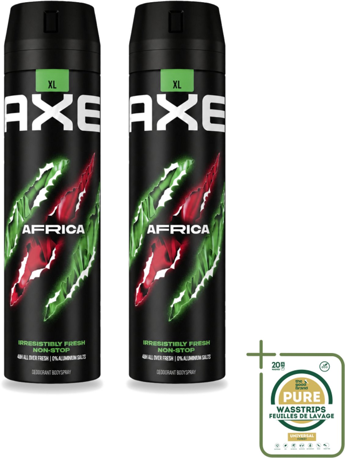 2 x AXE - Deodorant Spray - Africa - Sinaasappel & Sandelhout - Verleidelijk Fris - 200 ml - Deodorant Spray - Geur - Zweet - Geurneutralisatie - Zink