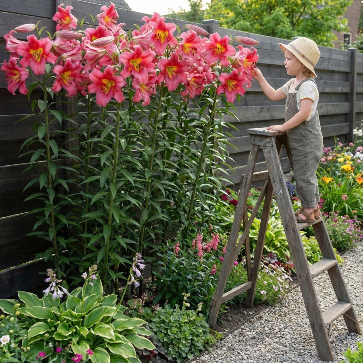 Lelie Bloembollen Winterhard - Lilium Satisfaction - 3 stuks - Paars - Bloem bollen Mix Meerjarig - Leliebollen