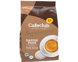 Caféclub - Supercreme Koffiepads Dark Roast - 5x 56 pads