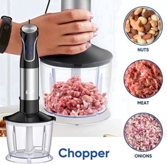 Staafmixer 5-in-1 - Staafmixer - Staafmixer Set - 1500W - RVS Messen - Hakmolen - Klopper - Smoothies - Soepen - Babyvoeding — afbeelding 3