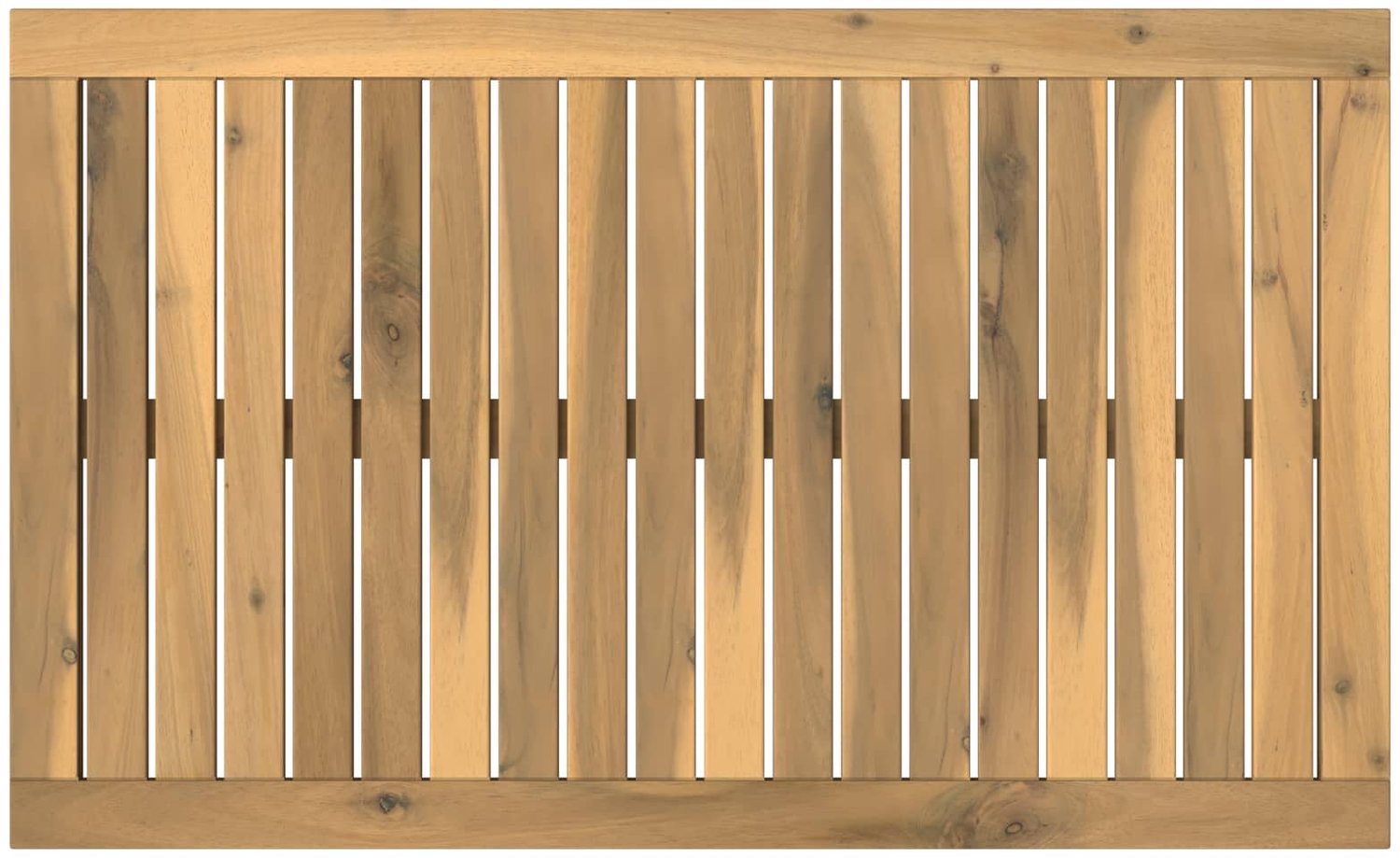 vidaXL Tafelblad - 80,5 - x - 49 - x - 2 - cm - Rechthoekig - Massief - Acacia - Hout Witgewassen