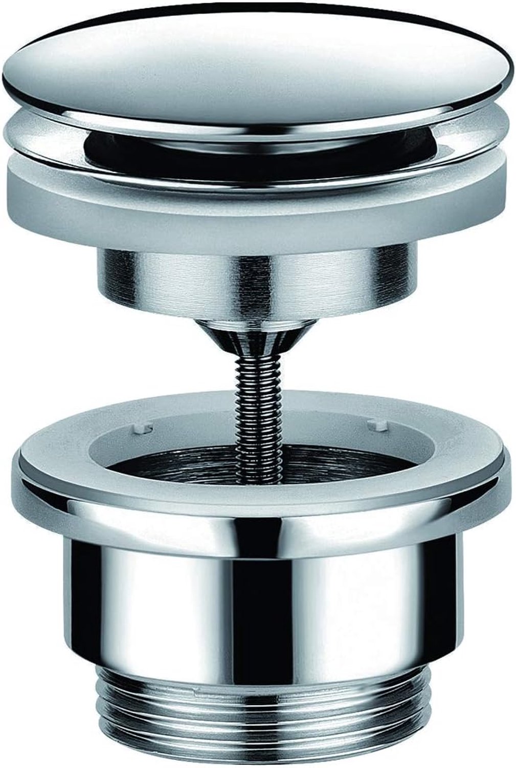 Merkloos Chrome Badkamer Wastafel Plug - Stijlvol en Duurzaam