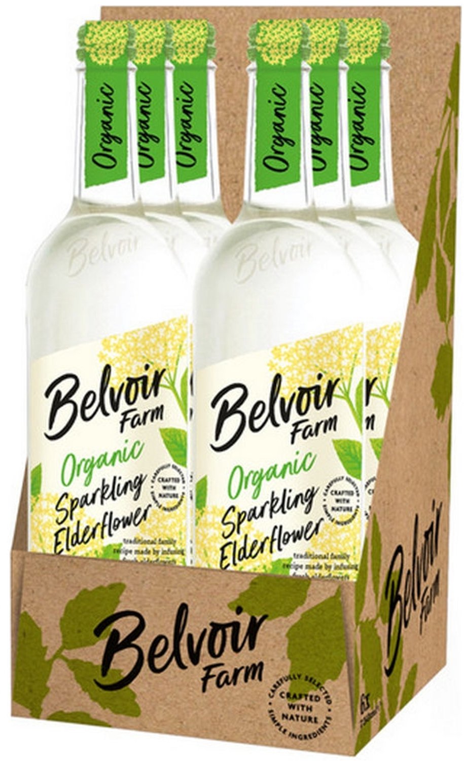 Belvoir Farm Elderflower Pressé Bio - 6x 750ml