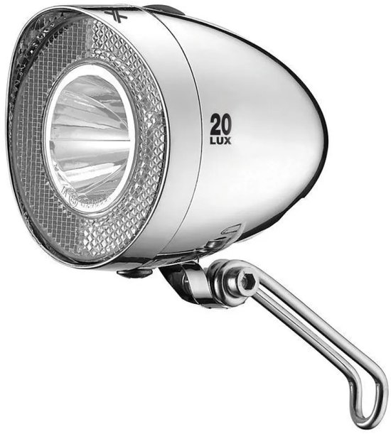 XLC Retro CL-F20 Koplamp Fiets – LED – Inlcusief batterijen – 20 Lux — afbeelding 2