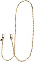 xoxo Wildhearts telefoonkoord - Dreamy - Lang koord - Geschikt voor iPhone - Geschikt voor Samsung - Universeel - Phone cord - Telefoonketting - Koord voor telefoon - Telefoon hanger ketting goud