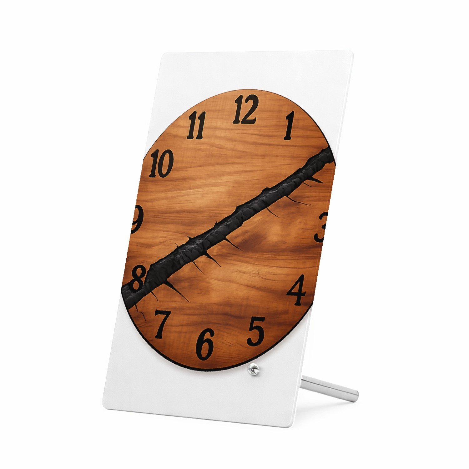 Mr Cadeautjes Glasframe 11 x 16 - design Een ronde kompasplaat met gegraveerde windrichtingen en een | cadeau Wit