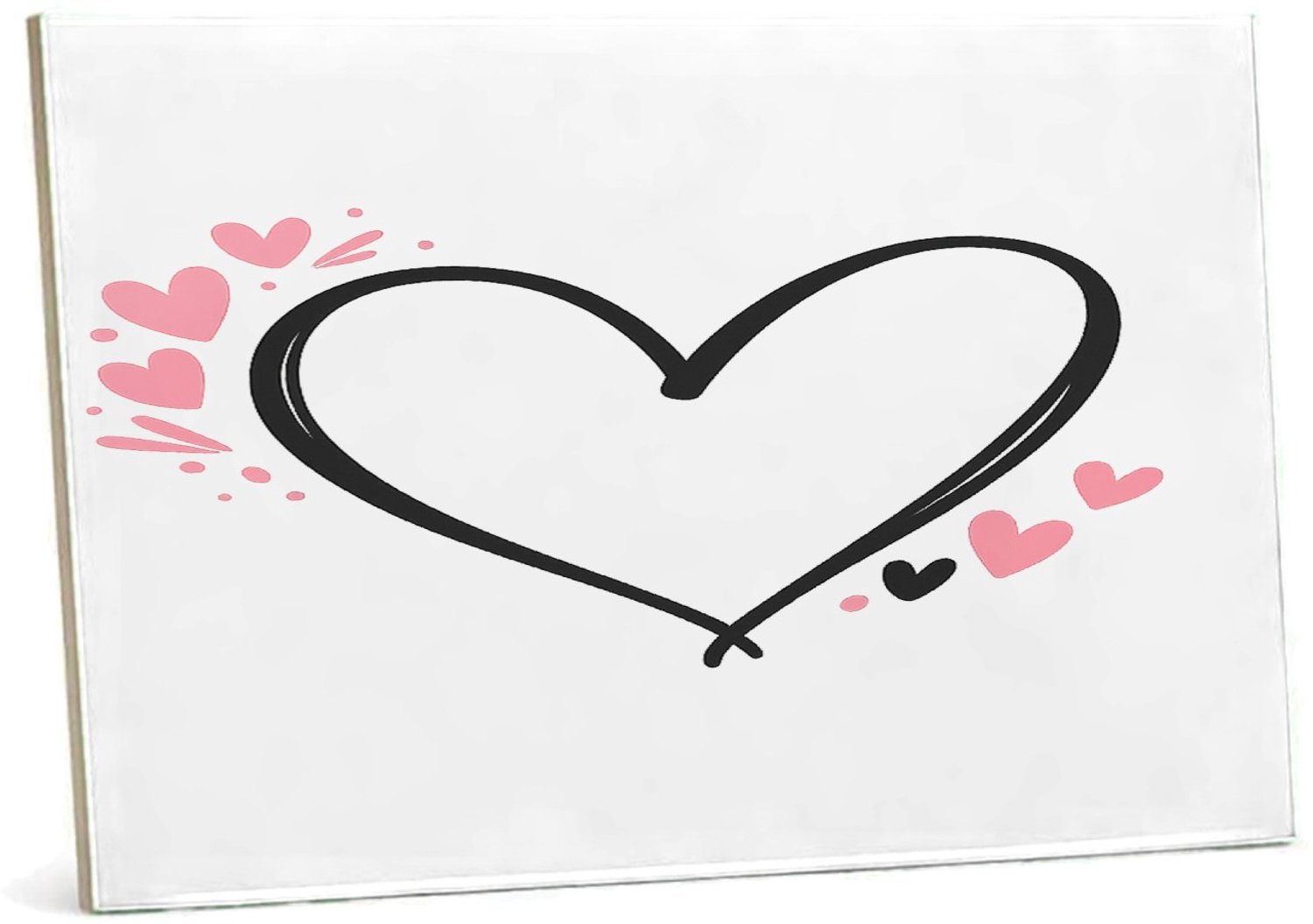 Mr Cadeautjes Tegel 15 x 20 cm - design Een liefdevolle handlettering met kleine sterren en zachte s | cadeau Wit