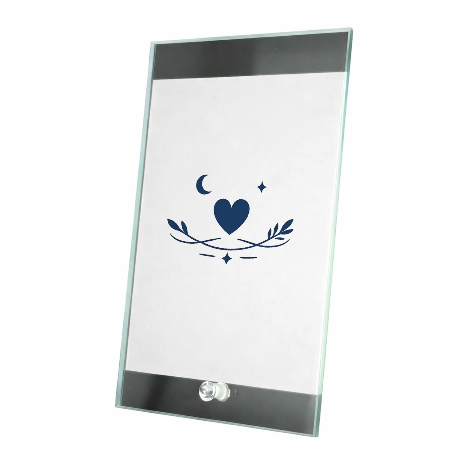 Mr Cadeautjes Glasframe 15 x 23 - design Een compacte waarderingsprint voor een zorg- of onderwijsfig | cadeau Wit