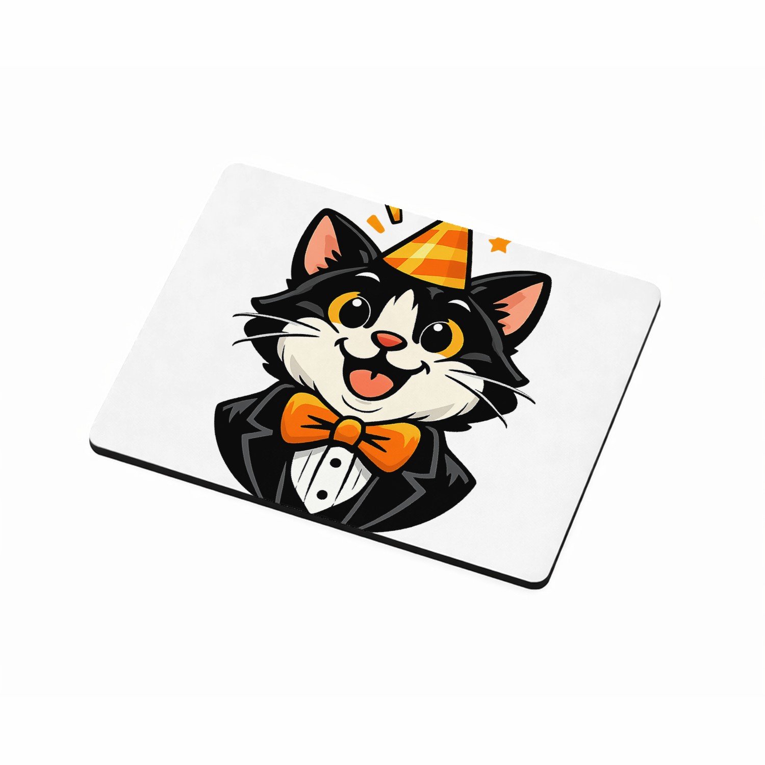 Mr Cadeautjes MDF magnetische fotolijst 9 x 7 - design Humoristische feestprint met een dierlijk personage in nette | cadeau Wit