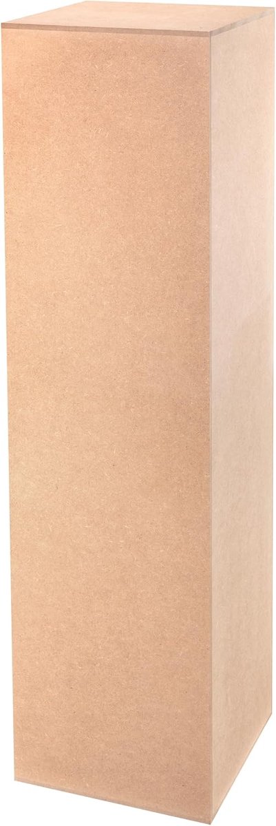 Decoratieve zuil van MDF, Plantenzuil voor de woonkamer, Bloemenstandaard, Decoratief podium, Plantenstandaard, Stevige sokkel, Modern design, 110x30x30 cm