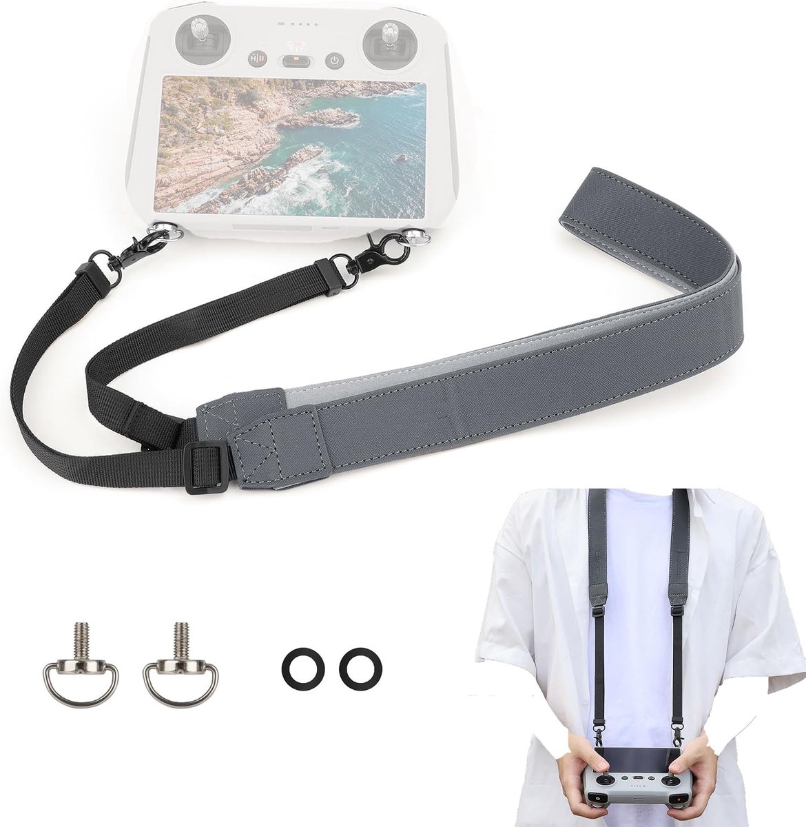 Nekband met gesp voor DJI rc 2/Pro universele koord voor DJI Mini 4 Pro/Air 3S drone afstandsbediening met display accessoires