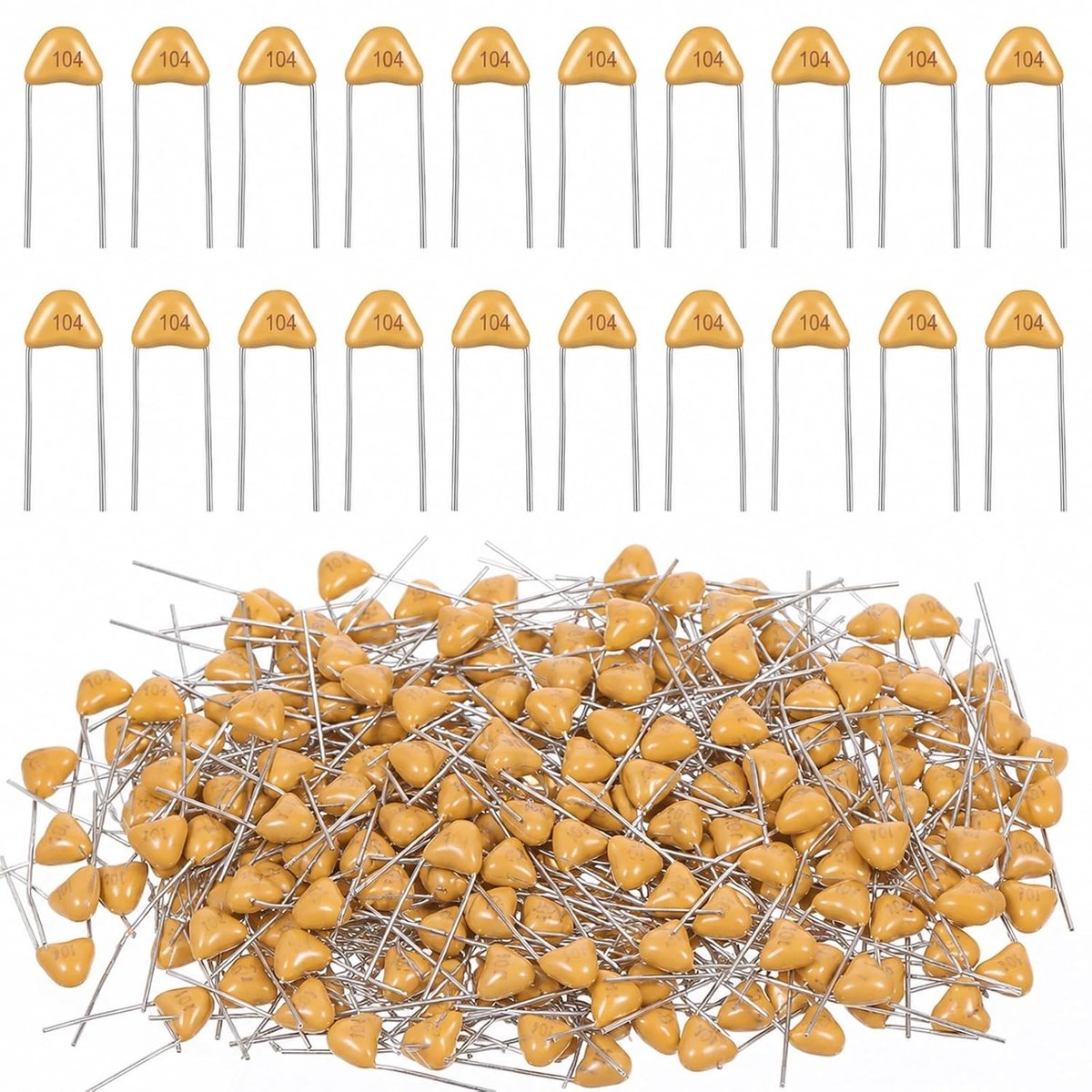 200 stuks 0,1 µF monolithische keramische condensatoren voor elektronica, 100 nF, 50 V, hoge kwaliteit