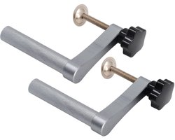 Naroote Bankklemmen Set (2 Stuks) 20mm Aluminiumlegering Verstelbare Benchtop Quick Clamp Dog Clamp voor Houtbewerking - ShopVlot