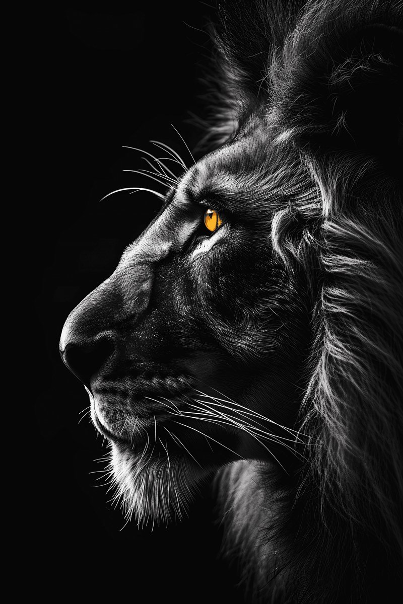 Poster Leeuw - Leeuwen - Aesthetic - Koning van de Jungle - Abstracte - Dieren - Wanddecoratie - posters - formaat 30x40cm - Aesthetic room decor - XS2073MT