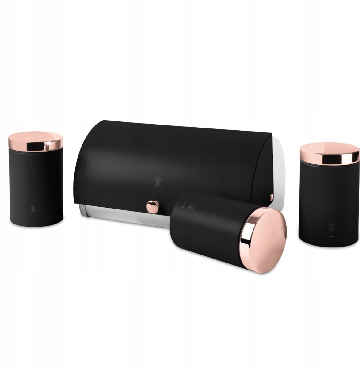 BerlingerHaus Broodtrommel & 3 Voorraadpotten Set Rose Gold