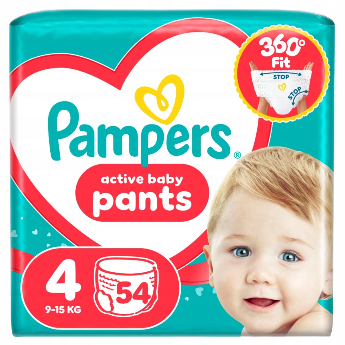 Pampers Active Babybroekje luiers maat 4 | 54 stuks