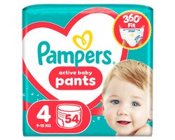 Pampers Active Babybroekje Maat 4 (54 stuks) - 9-15 kg