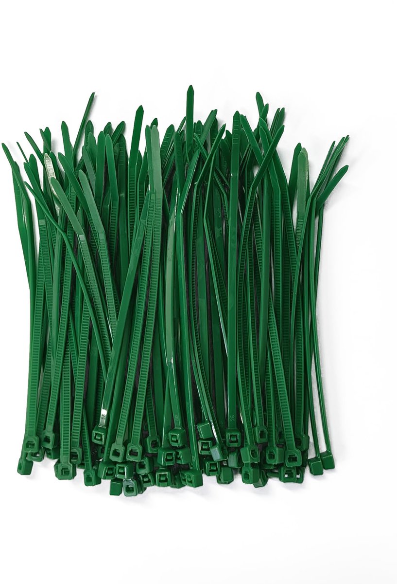 zuizhan Groene kabelbinders klein 100 mm x 2,5 mm, 100 stuks mini dunne plastic ritsbanden, 12 kg treksterkte met - ShopVlot