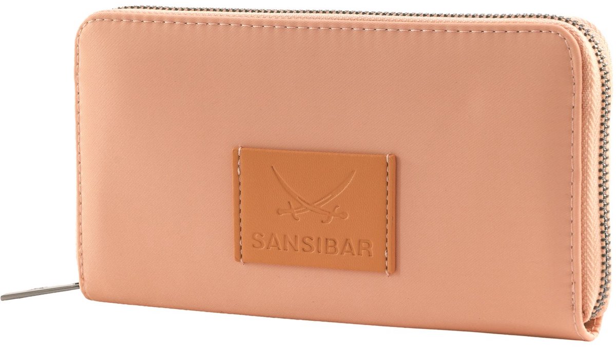 Sansibar portemonnee Zip Around Wallet Apricot zalmroze