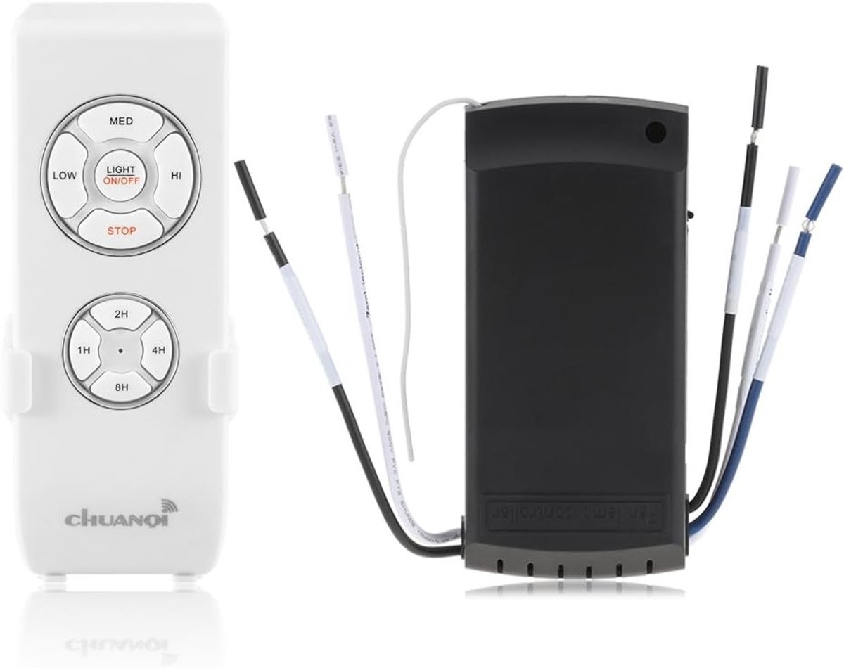 Afstandsbediening voor Plafondventilatorlamp - Wit - - - Voor Thuis en Kantoor