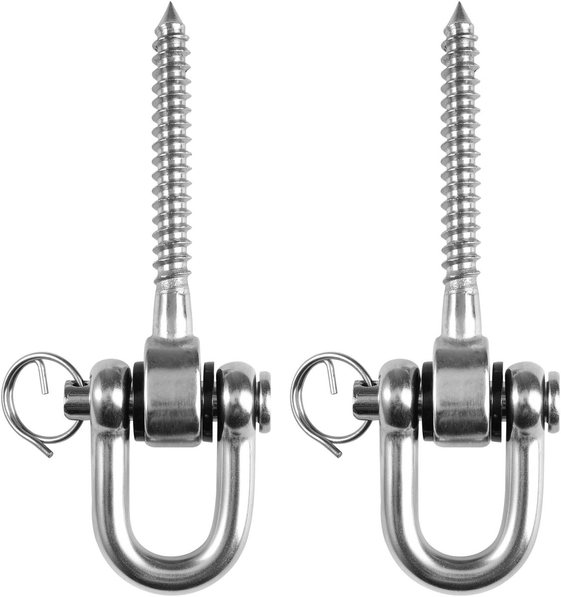 Schommelbevestigingen - Zilver - 12,3 cm - Roestvrij Staal met Stil Lagerontwerp - Voor Binnen en Buiten