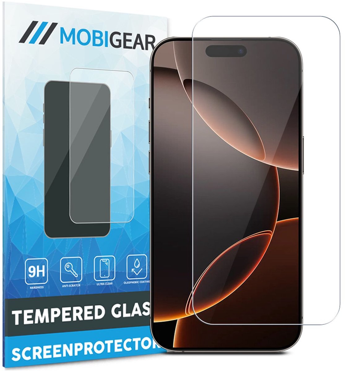 Mobigear Screenprotector geschikt voor Apple iPhone 18 Pro Max Glazen | Mobigear Screenprotector - Case Friendly
