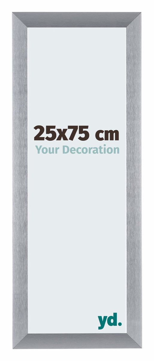 yd. Your Decoration - Fotolijst 25x75 cm - Aluminium - Zilver Geborsteld - Tucson