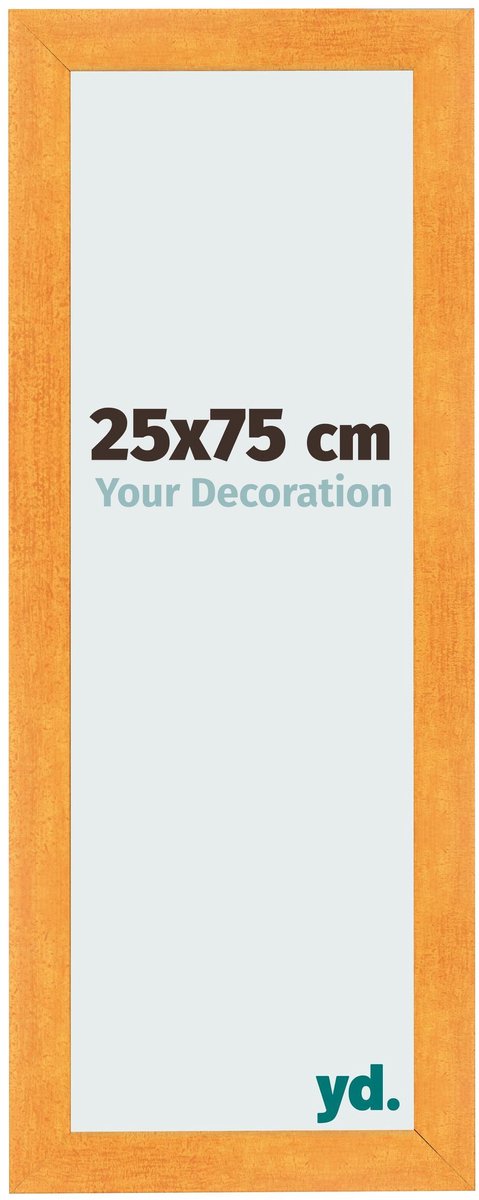 yd. Your Decoration - Fotolijst 25x75 cm - MDF - Oranje - Pisa