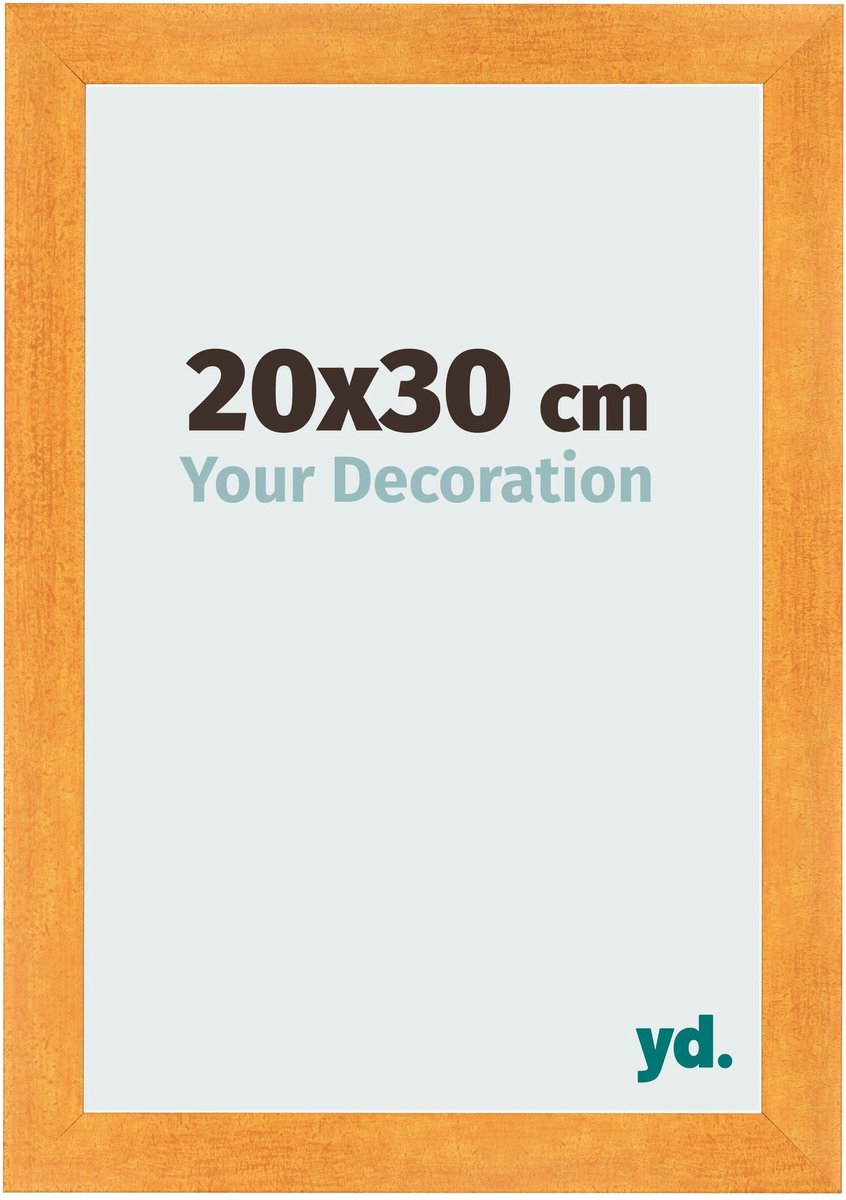 yd. Your Decoration - Fotolijst 20x30 cm - MDF - Oranje - Pisa