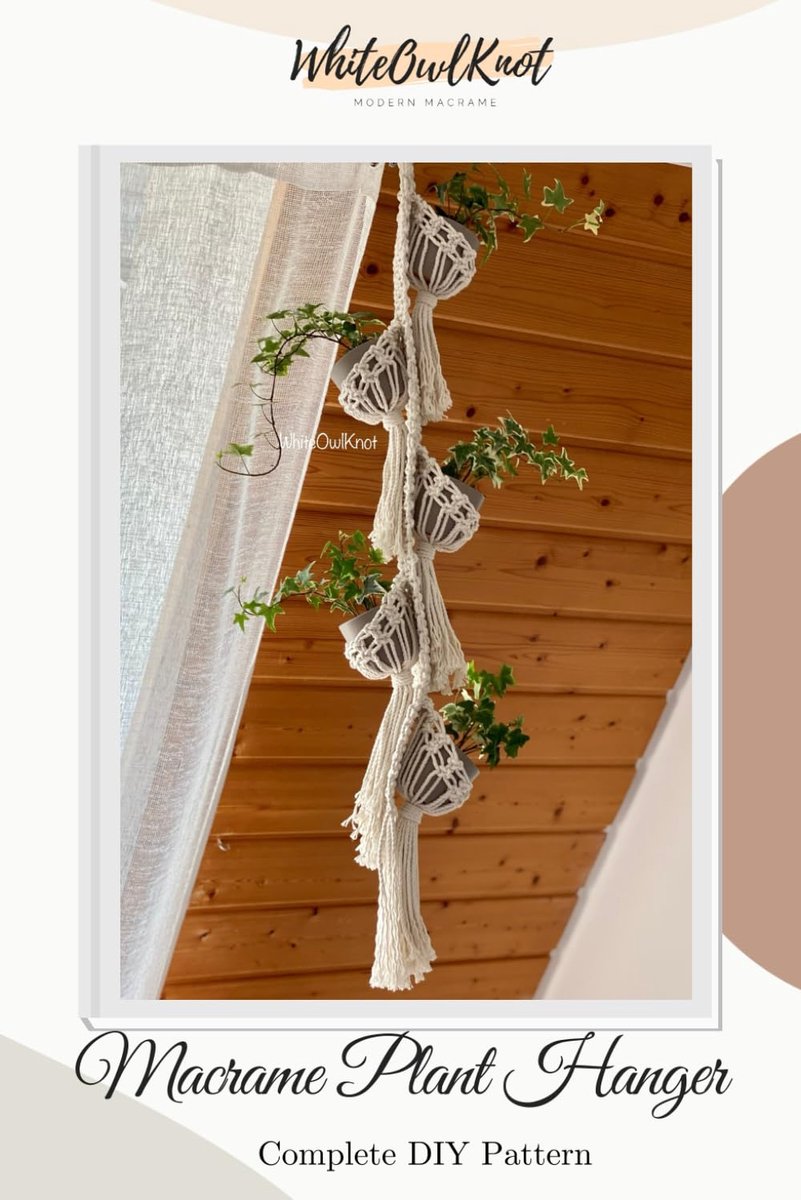Multiple Macrame Plant Hanger: Complete DIY Pattern - ShopVlot