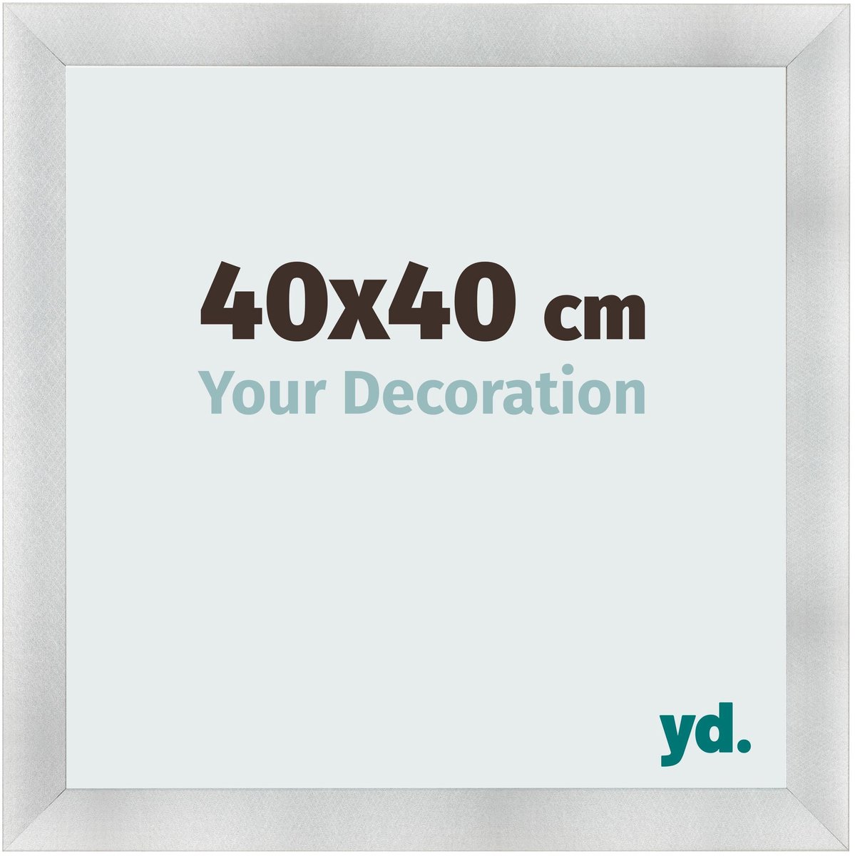 yd. Your Decoration - Fotolijst 40x40 cm - MDF - Aluminium Geborsteld - Pisa