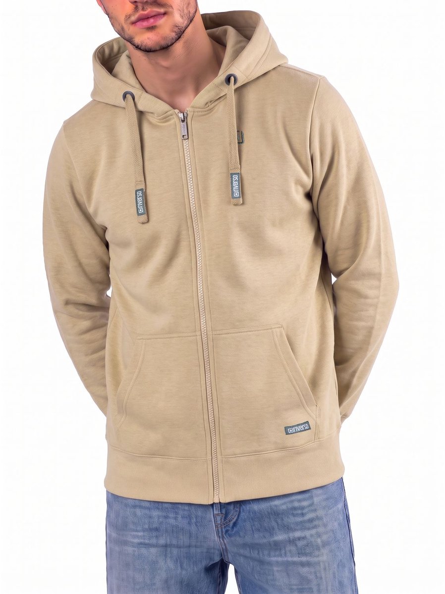 riverso Heren Sweatjack RIVNoah regular fit Veelkleurig 5XL Volwassenen Hoodiejacket - Sweatvest
