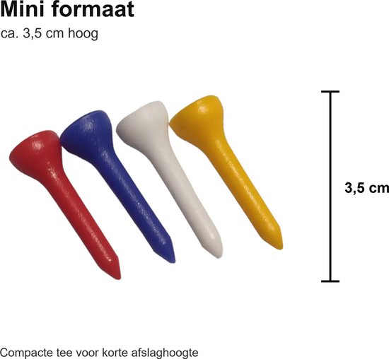Golf tees - Plastic golf tee - Mini - Golf Accessoires - 20 stuks van LifeGoods — afbeelding 5