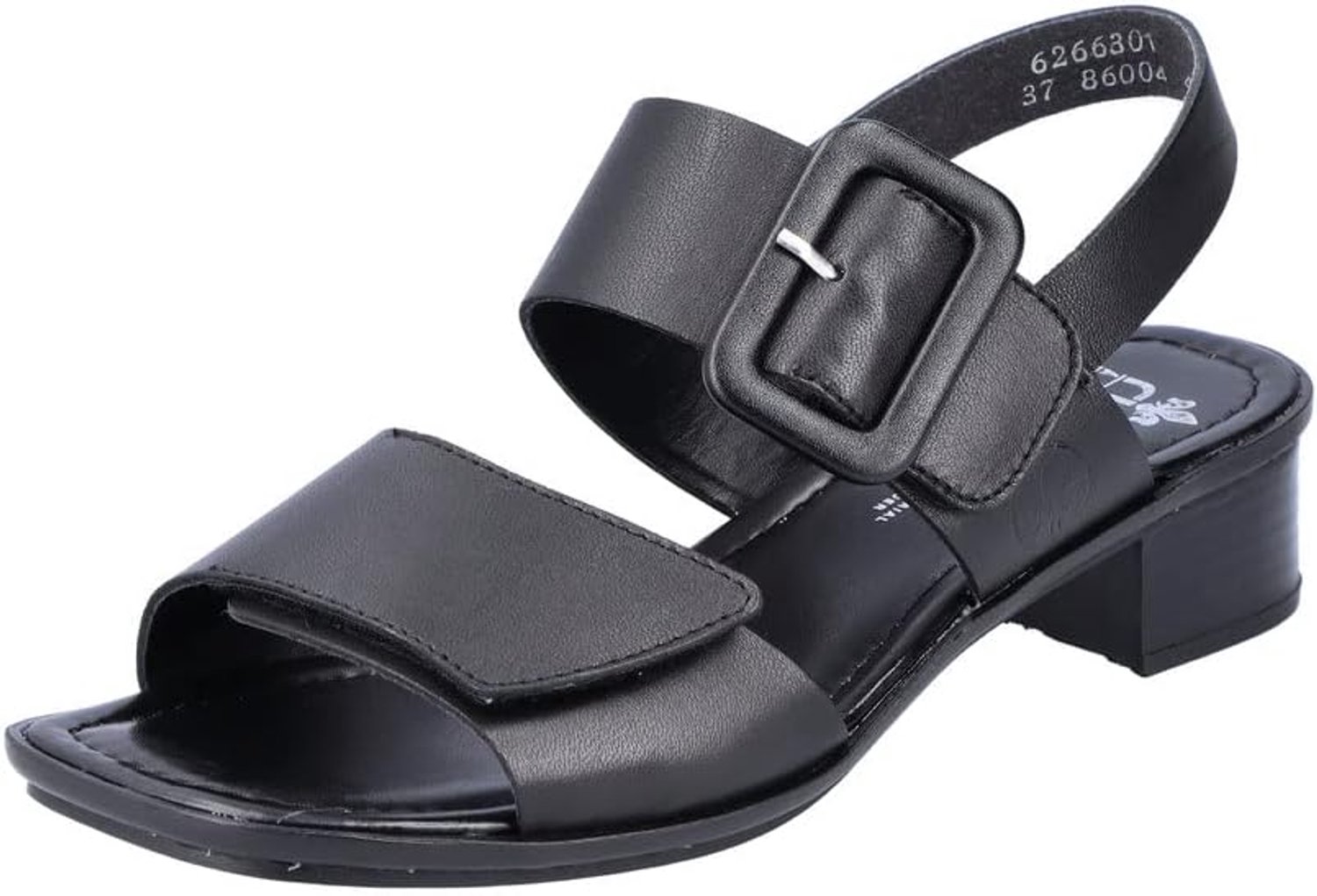Rieker Dames Sandalen 62663 Comfort & Stijl Zwart