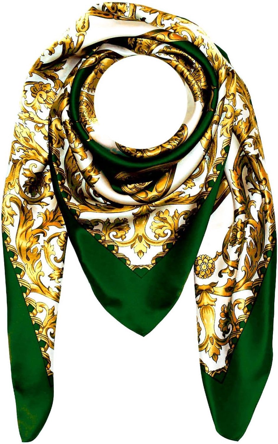 Lorenzo Cana Dames Zijden Sjaal 100% Zijde Barok Paisley Patroon